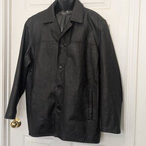 Vintage Tuskany  Leather Jacket Men’s  Black  Mid Length Size 2XL